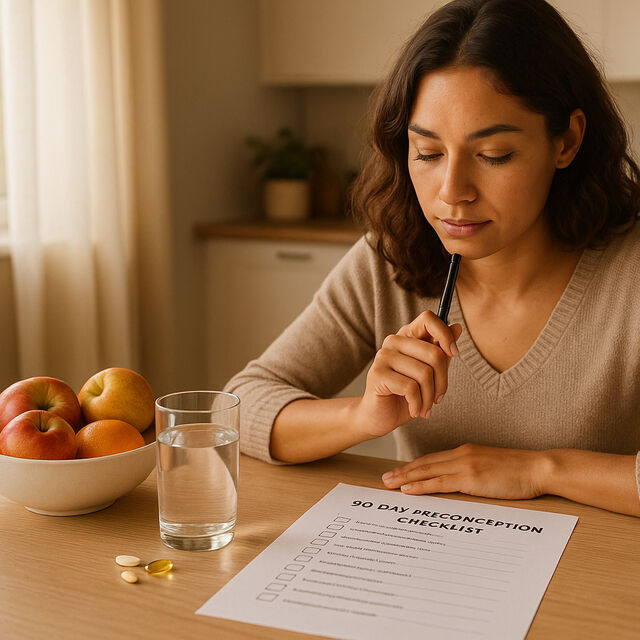 Planning baby preconception checklist